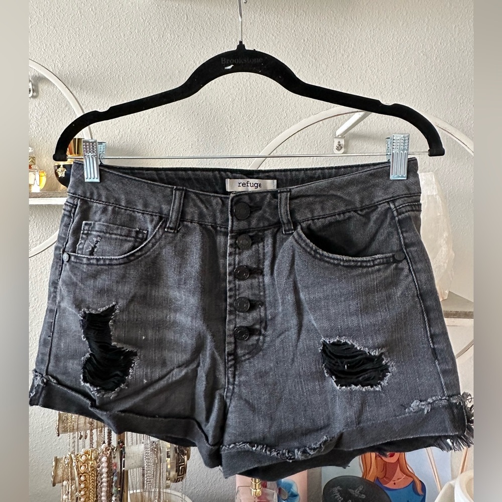 Women’s Black Jean Shorts